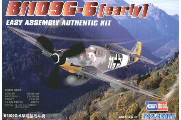 Bf109 G-6 (ранний) (Hobby Boss 80225) 1/72 Bf109 G-6 (ранний) (Hobby Boss 80225) 1/72