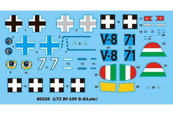 Bf109 G-6 (пізній) (Hobby Boss 80226) 1/72