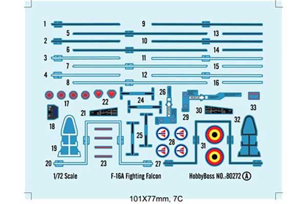 F-16A Fighting Falcon (Hobby Boss 80272) 1/72