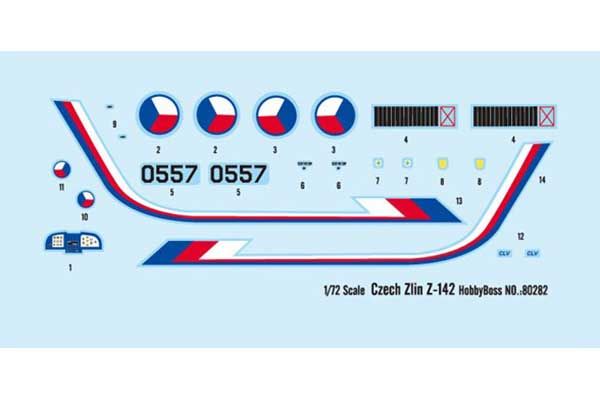 Zlin Z-142 (Hobby Boss 80282) 1/72