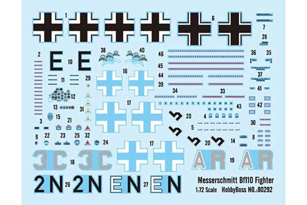 Messerschmitt Bf110 (Hobby Boss 80292) 1/72