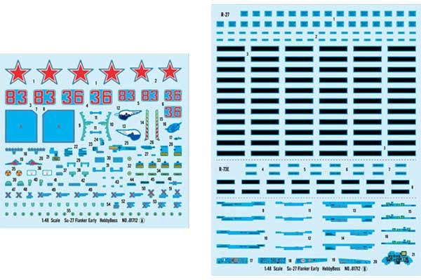 Су-27 Flanker Ранний (Hobby Boss 81712) 1/48