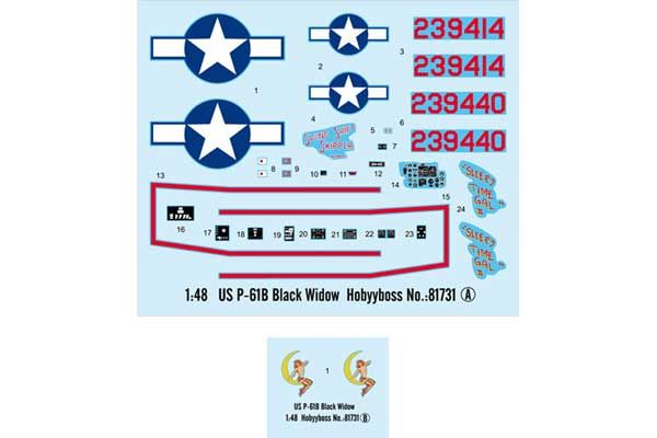 P-61B Black Widow (Hobby Boss 81731) 1/48