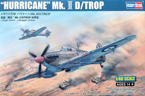 "HURRICANE" Mk.ⅡD/TROP (Hobby Boss 81780) 1/48