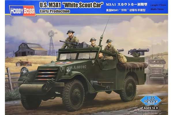 M3A1 "White Scout Car" раннего производства (Hobby Boss 82451) 1/35