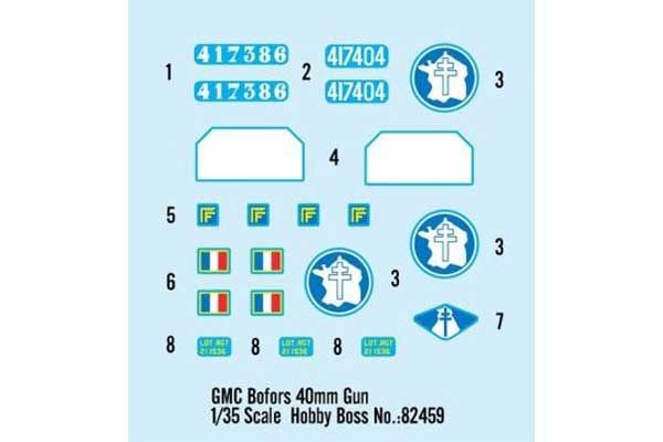 GMC Bofors 40мм зенитная пушка (Hobby Boss 82459) 1/35
