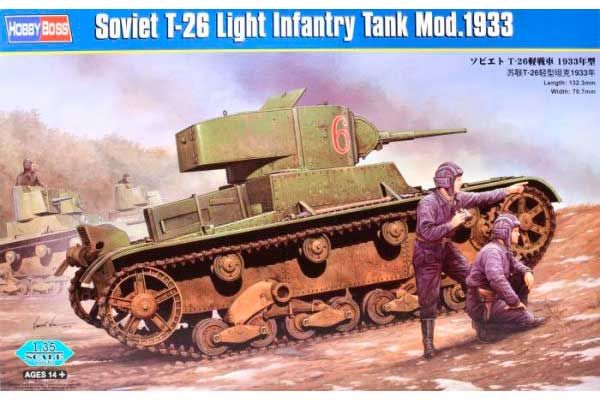 Советский средний танк Т-26 мод. 1933 (Hobby Boss 82495) 1/35 Советский средний танк Т-26 мод. 1933 (Hobby Boss 82495) 1/35