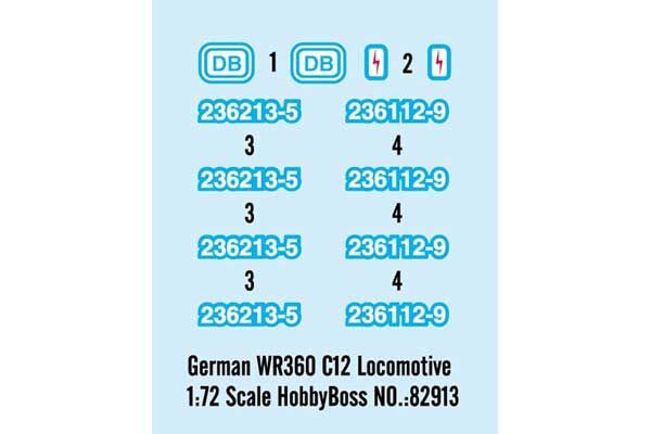 WR360 C12 німецький локомотив (Hobby Boss 82913) 1/72