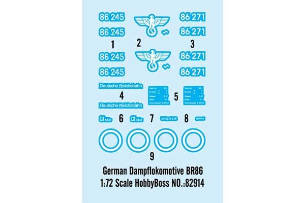 Dampflokomotive BR86 (Hobby Boss 82914) 1/72