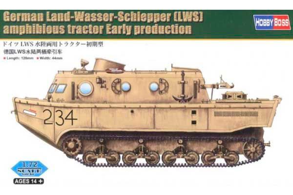Land-Wasser-Schlepper (LWS) тягач амфибия ранний (Hobby Boss 82918) 1/72 Land-Wasser-Schlepper (LWS) тягач амфибия ранний (Hobby Boss 82918) 1/72