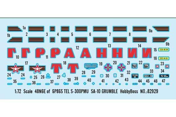 ЗРК С-300ПМУ з установкою 48Н6Е і ракетами 5П85С (SA-10 GRUMBLE) (Hobby Boss 82929) 1/72