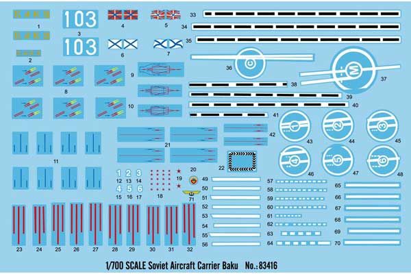 Авианесущий крейсер Баку (Hobby Boss 83416) 1/700