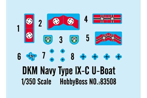 DKM Navy Type lX-C U-Boat (Hobby Boss 83508) 1/350