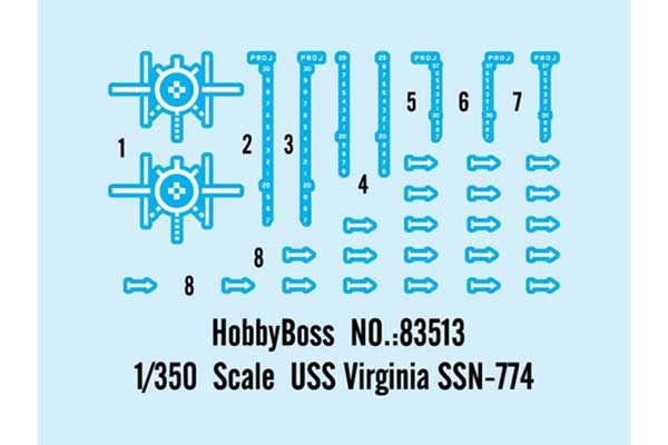 USS Virginia SSN-774 (Hobby Boss 83513) 1/350