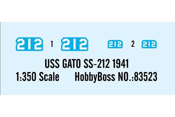 USS GATO SS-212 1941 (Hobby Boss 83523) 1/350