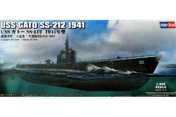 USS GATO SS-212 1941 (Hobby Boss 83523) 1/350