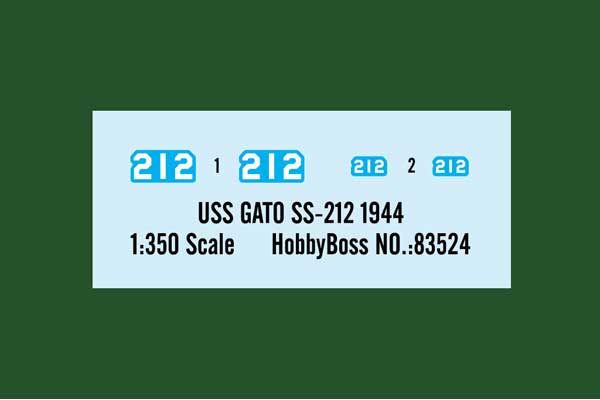 USS GATO SS-212 1944 (Hobby Boss  83524) 1/350