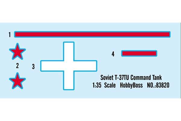 Т-37ТУ советский командирский танк (Hobby Boss 83820) 1/35