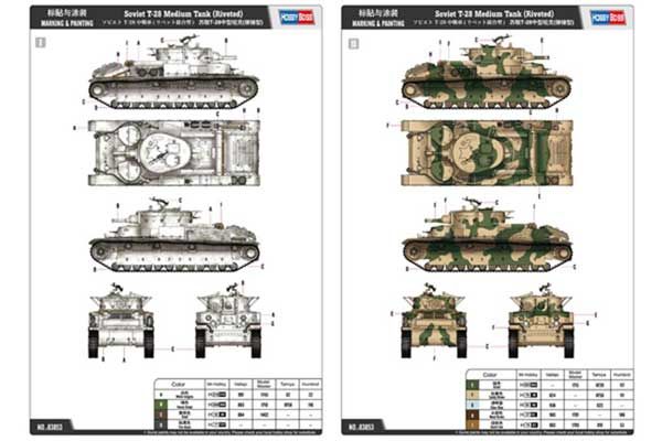 Т-28 (клепаный) (Hobby Boss 83853) 1/35