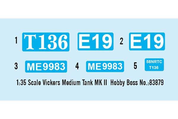 Средний танк Vickers MK II (Hobby Boss 83879) 1/35