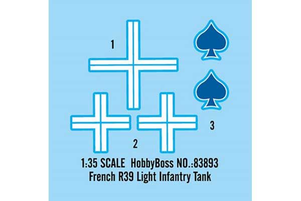 R39 французський легкий піхотний танк (Hobby Boss 83893) 1/35