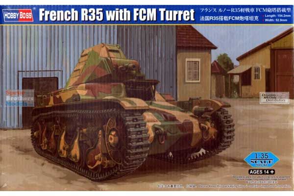 Французский R35 с башней FCM (Hobby Boss 83894) 1/35