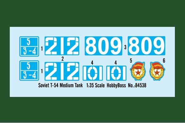 T-54 Радянський середній танк  (Hobby Boss 84538) 1/35