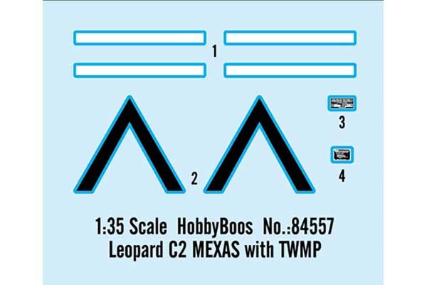 Leopard C2 MEXAS с минным тралом (Hobby Boss 84557) 1/35