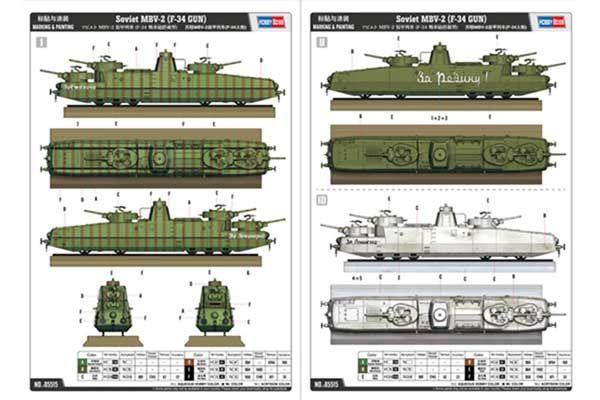 МБВ-2 с пушкой Ф-34 (Hobby Boss 85514) 1/35