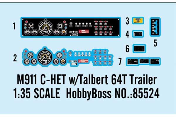 M911 C-HET с седельным тягачом Talbert 64T (HB85524) 1/35