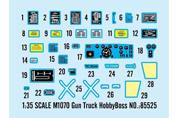 M1070 Gun Truck (Hobby Boss 85525) 1/35