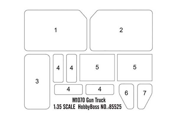 M1070 Gun Truck (Hobby Boss 85525) 1/35