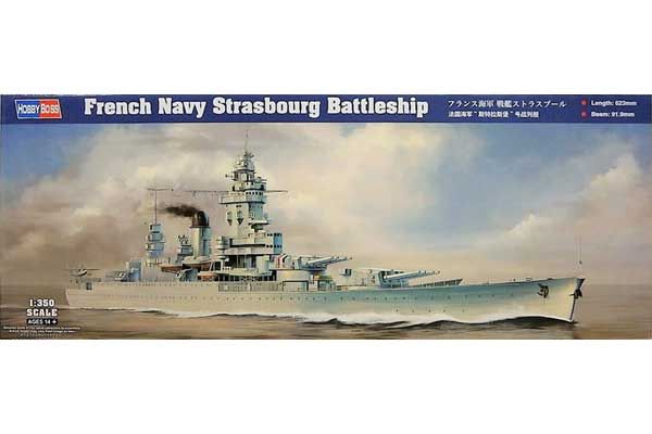 Strasbourg линкор французского флота (Hobby Boss 86507) 1/350