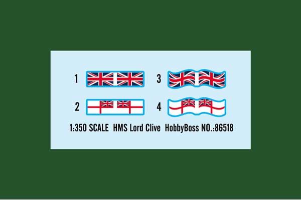 HMS Lord Clive (Hobby boss 86518) 1/350