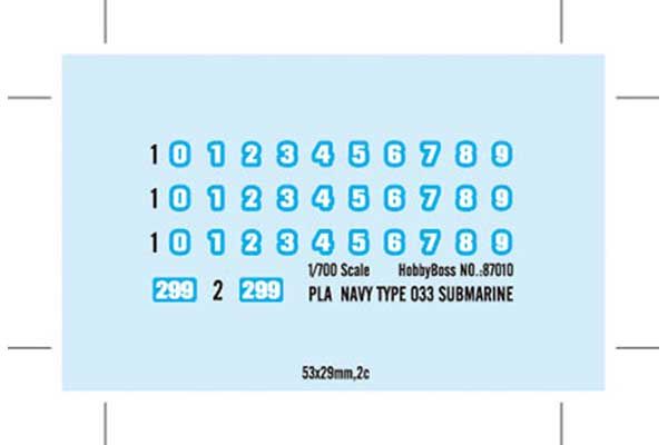 PLA Navy Type 033 подводная лодка (Hobby Boss 87010) 1/700