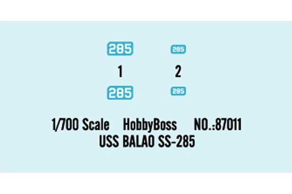 USS BALAO SS-285 (Hobby Boss 87011) 1/700