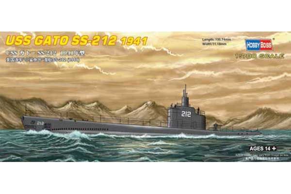 USS GATO SS-212 1941 (Hobby Boss 87012) 1/700