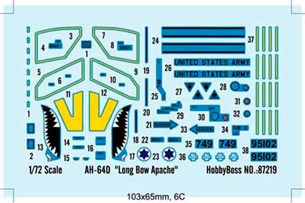 AH-64D Apache Longbow (Hobby Boss 87219) 1/72