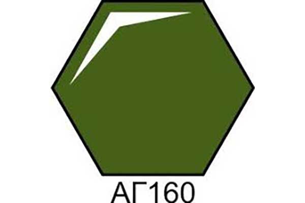 ТЕМНО-ЗЕЛЕНАЯ краска акриловая глянцевая (ХО-МА АГ160)