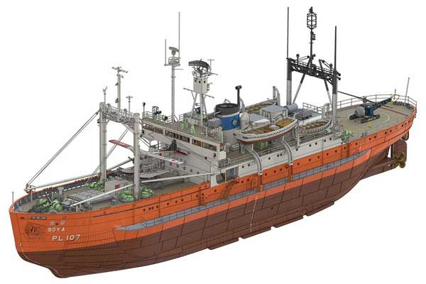 SOYA корабль наблюдения за Антарктидой (Hasegawa HP001) 1/250