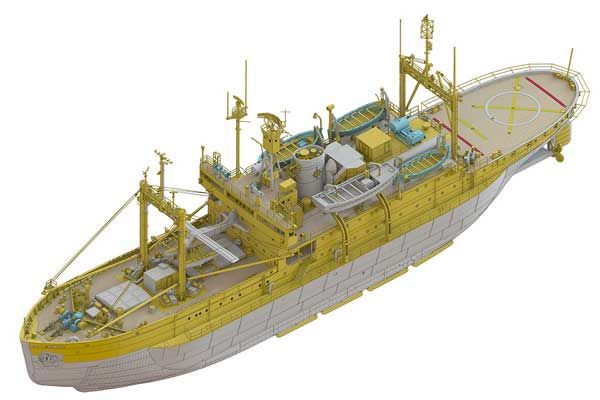 SOYA корабль наблюдения за Антарктидой (Hasegawa HP001) 1/250