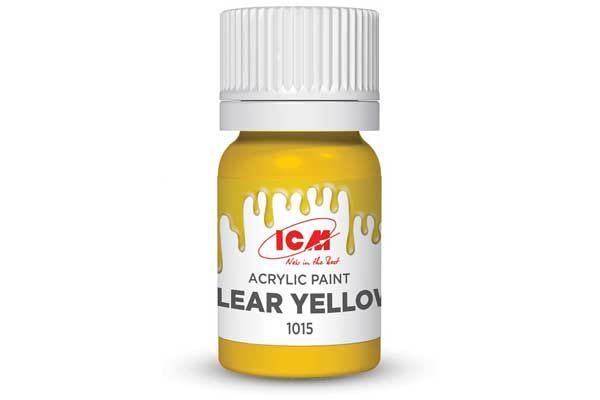 Акриловая краска - Желтый (Clear Yellow) ICM 1015 Акриловая краска - Желтый (Clear Yellow) ICM 1015