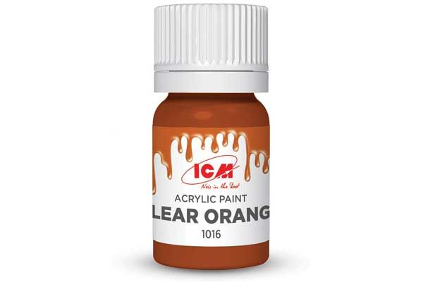 Акриловая краска - Оранжевый (Clear Orange) ICM 1016 Акриловая краска - Оранжевый (Clear Orange) ICM 1016