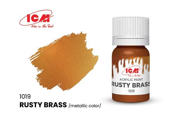 Акриловая краска - Ржавая латунь (Rusty Brass) ICM 1019