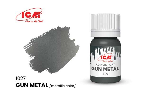 Акрилова фарба - Гарматний метал (Gun metal) ICM 1027
