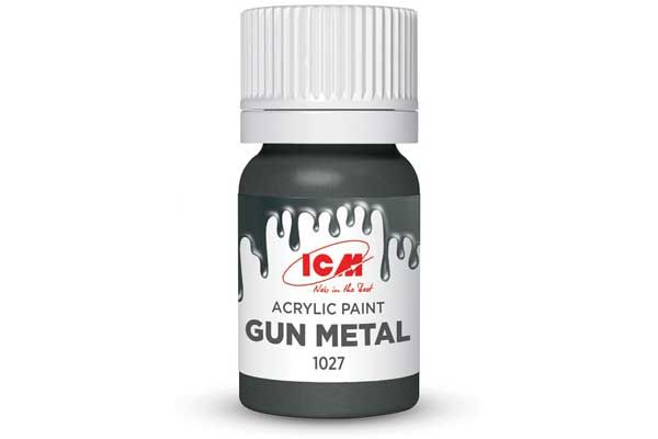 Акрилова фарба - Гарматний метал (Gun metal) ICM 1027