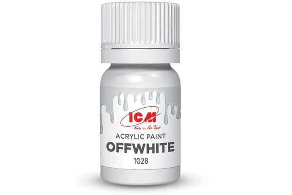 Акриловая краска - Кремово белый (Offwhite) ICM 1028