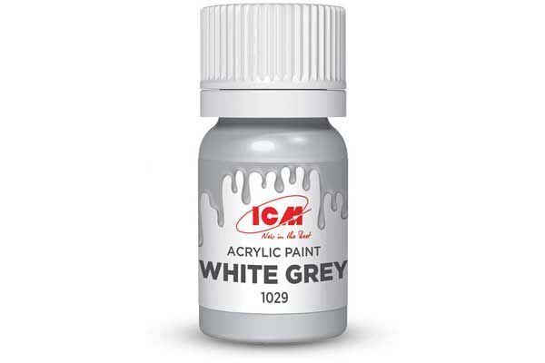 Акриловая краска - Бело-серая (White Grey) ICM 1029 Акриловая краска - Бело-серая (White Grey) ICM 1029