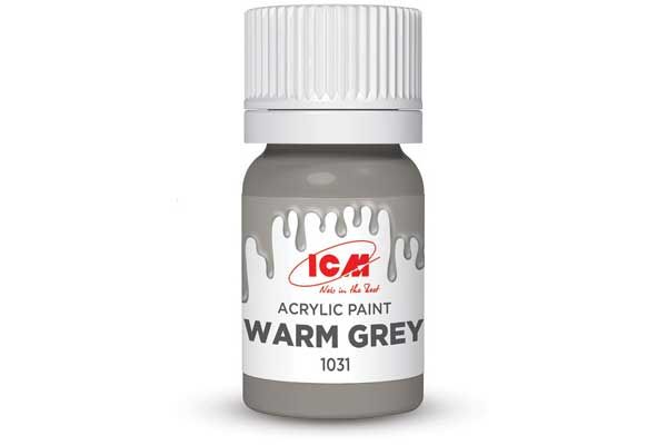 Акриловая краска - Теплый серый (Warm grey) ICM 1031 Акриловая краска - Теплый серый (Warm grey) ICM 1031