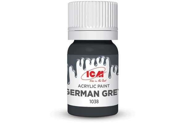 Акриловая краска - Немецкий серый (German grey) ICM 1038